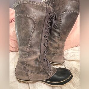 SOREL Cate the Great tall boots Pewter 8
